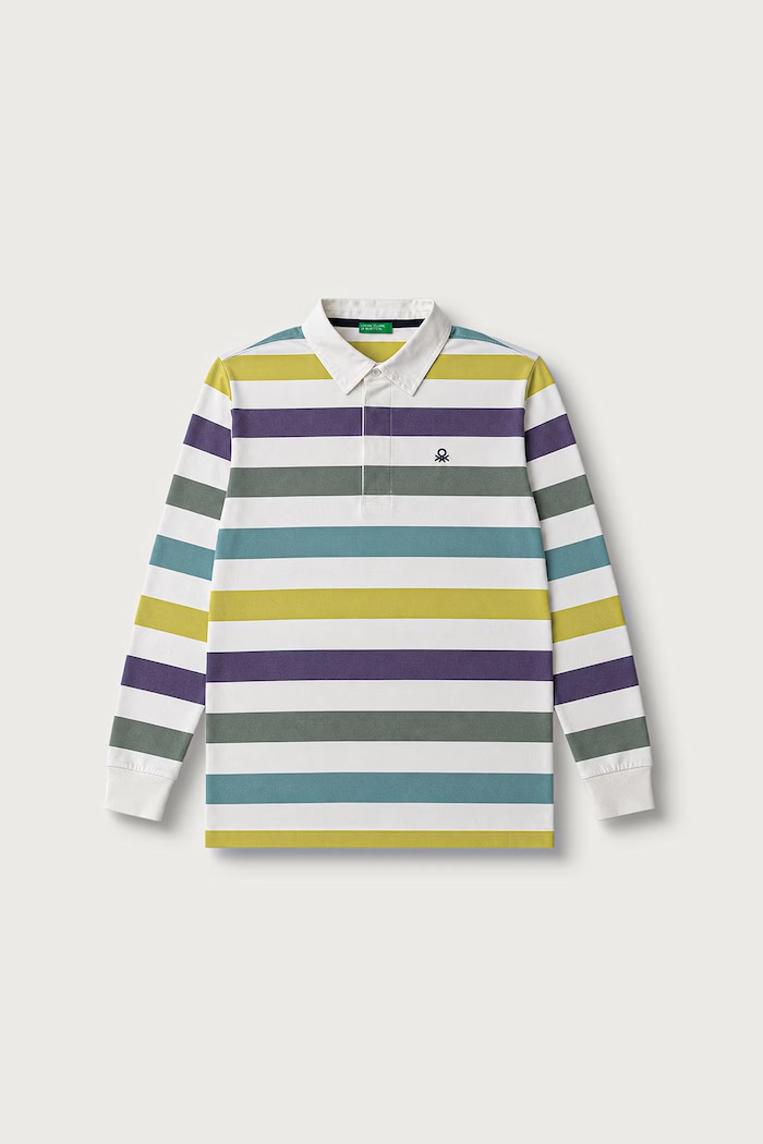 United Colors of Benetton Polo dziecięce bawełniane beżowy 33CKC301X.G.Reproposal