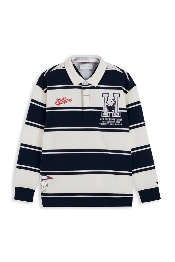 Tommy Hilfiger longsleeve dziecięcy bawełniany KS0KS00768.104.122.9BY2 granatowy AW26