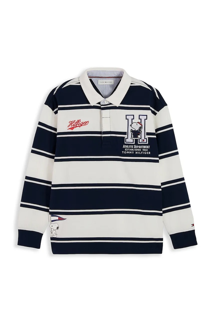Tommy Hilfiger longsleeve dziecięcy bawełniany KS0KS00768.104.122.9BY2 granatowy AW26