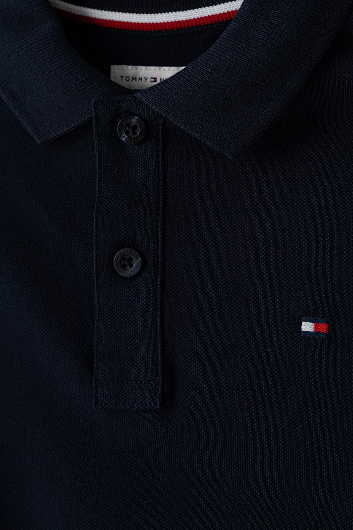 Chłopiec Tommy Hilfiger Polo dziecięce bawełniane KB0KB09103.98.122.9BY2 granatowy