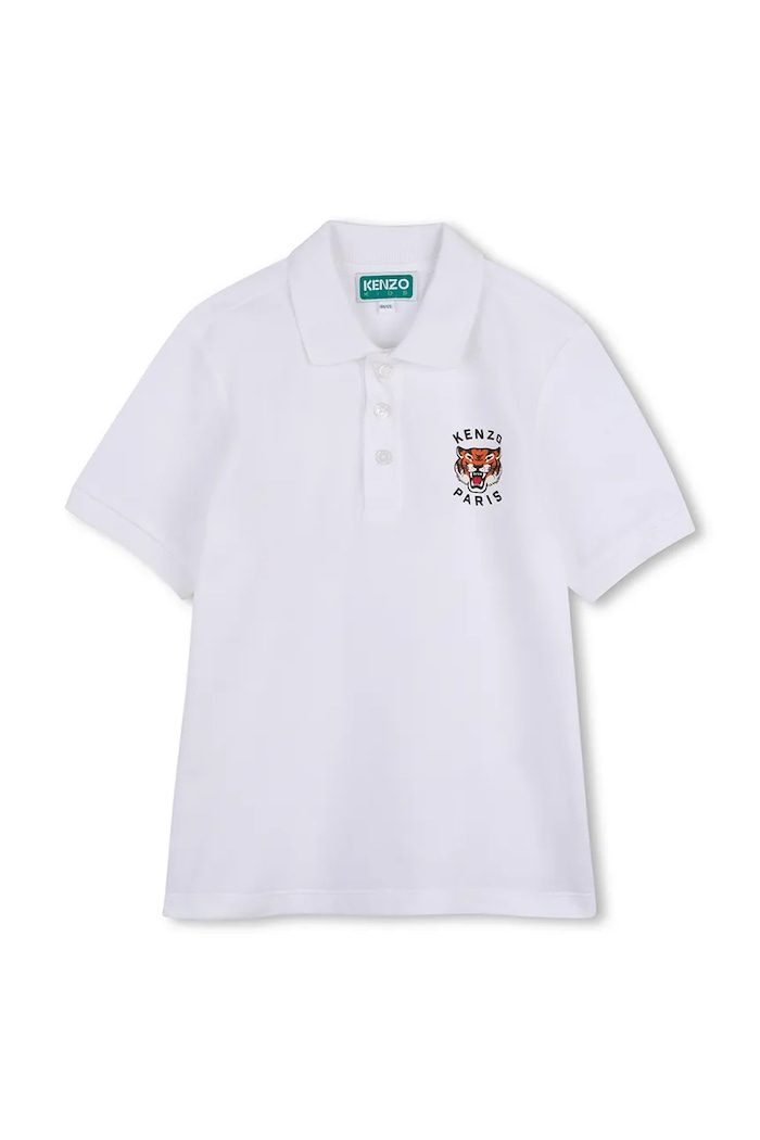Kenzo Kids Πόλο παιδικό βαμβακερό λευκό K62045.114.150