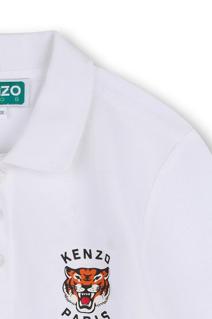 Kenzo Kids Πόλο παιδικό βαμβακερό K62045.114.150 λευκό AW26