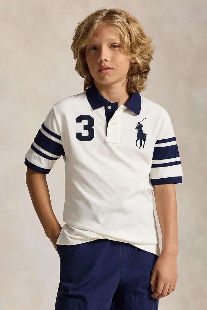 Polo Ralph Lauren polo per bambini in cotone bianco 323B27279002