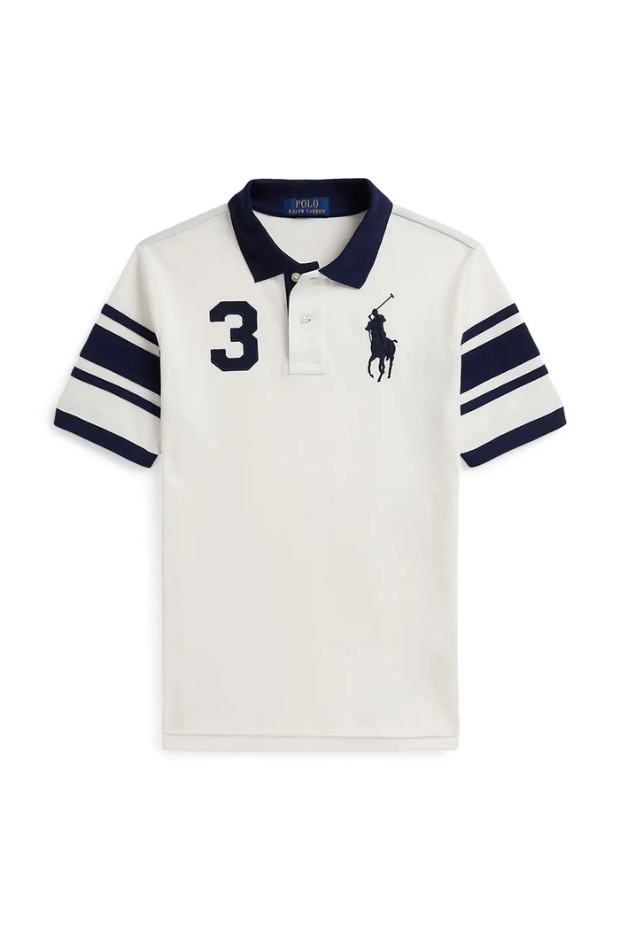 Polo Ralph Lauren polo per bambini in cotone 323B27279002 bianco AW26