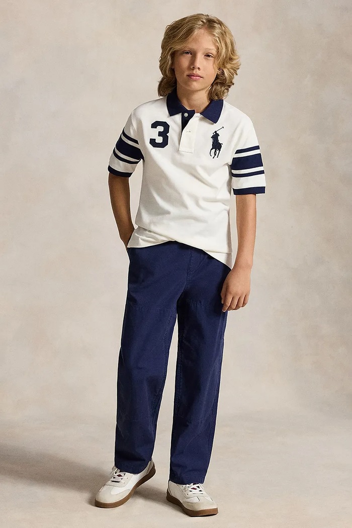 Polo Ralph Lauren polo per bambini in cotone bianco 323B27279002