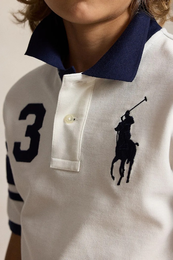 Polo Ralph Lauren polo per bambini in cotone 323B27279002 bianco