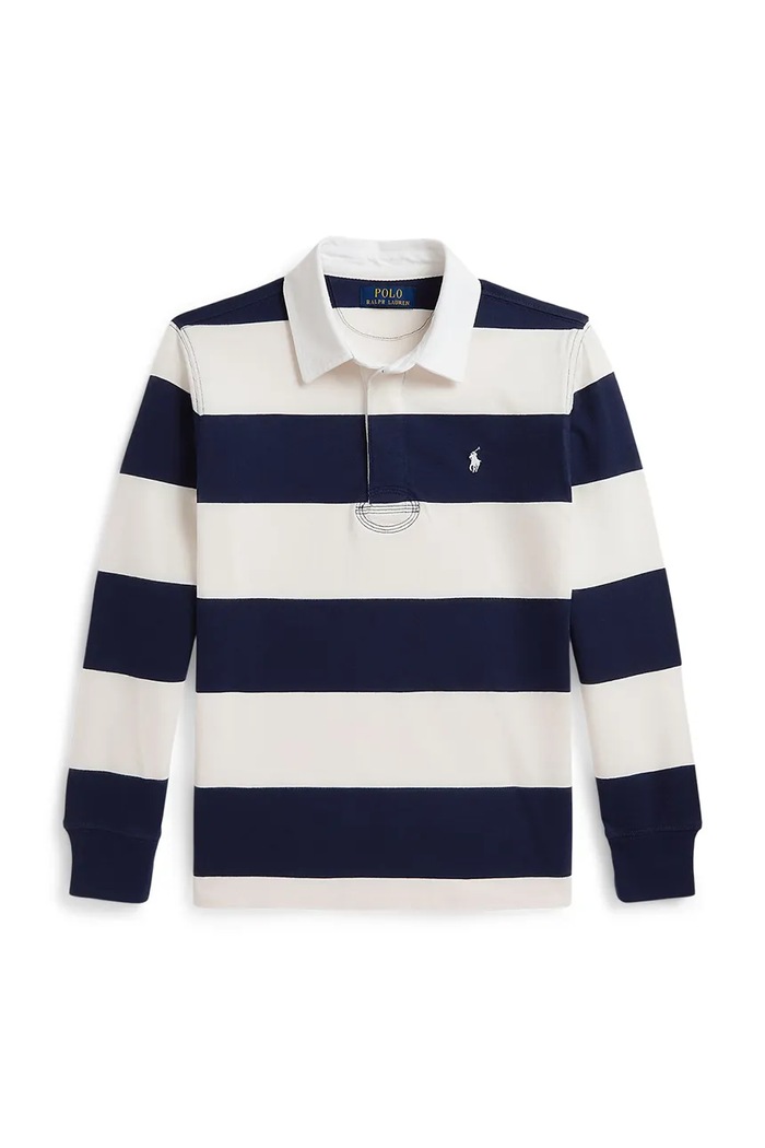 Polo Ralph Lauren polo majica za djecu od pamuka 323932280505 mornarsko plava AW26