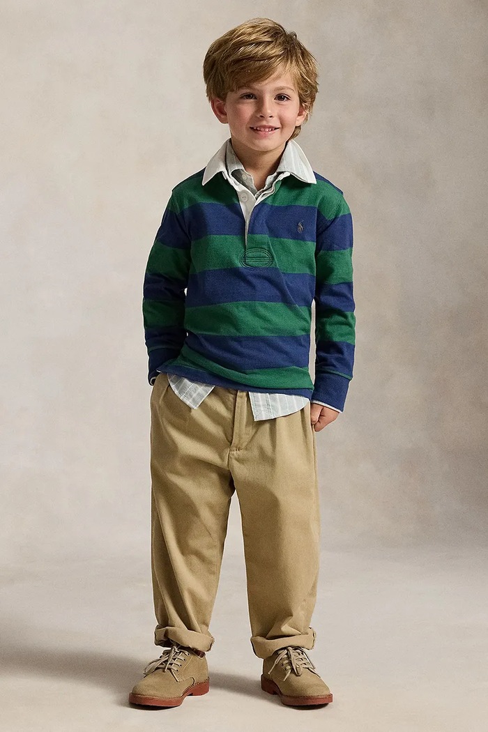 Polo majica za djecu od pamuka Polo Ralph Lauren 322932280503 zelena