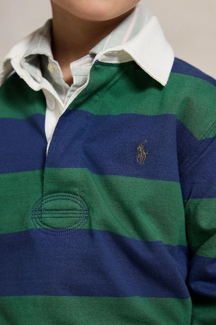 Polo majica za djecu od pamuka Polo Ralph Lauren zelena 322932280503
