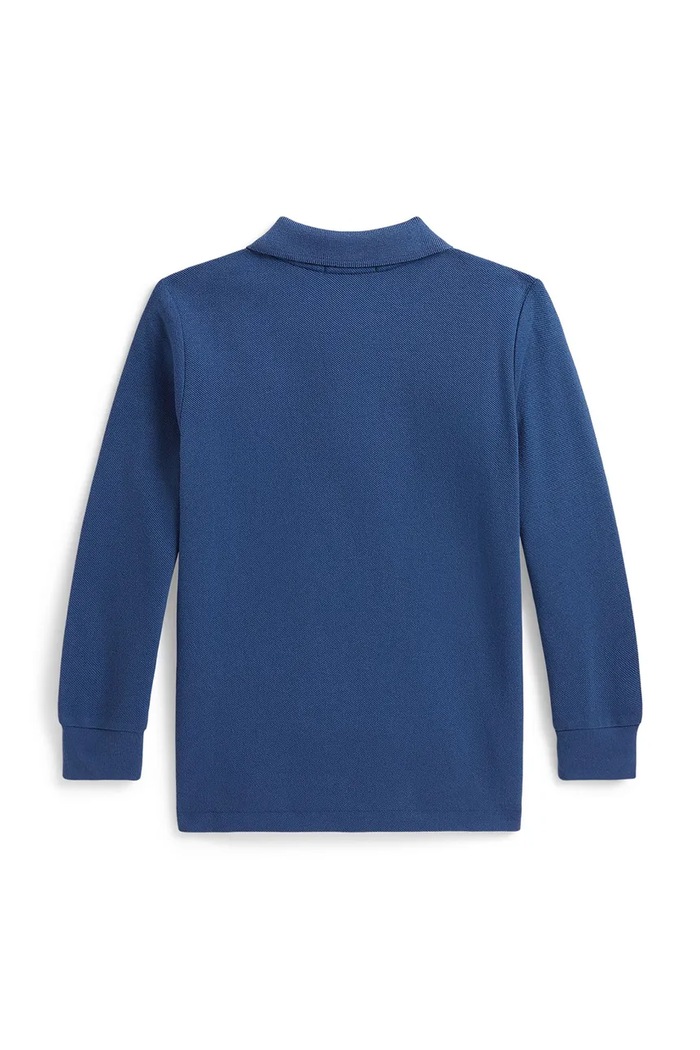Polo Ralph Lauren Longsleeve pentru copii din bumbac 322703634501 albastru AW26