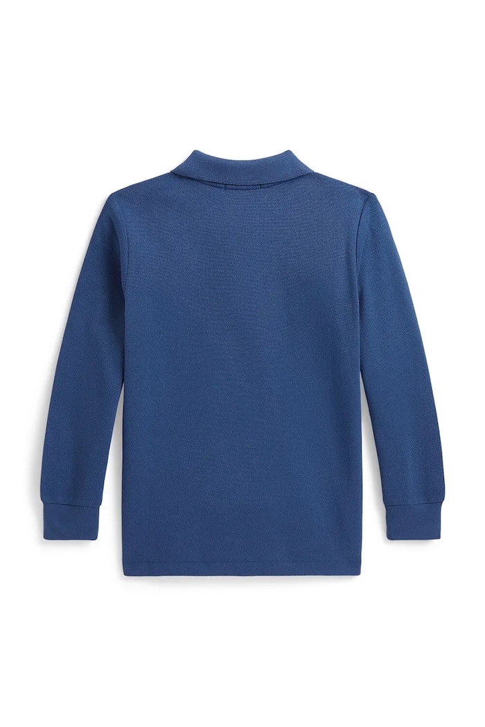 Polo Ralph Lauren Longsleeve pentru copii din bumbac 322703634501 albastru AW26