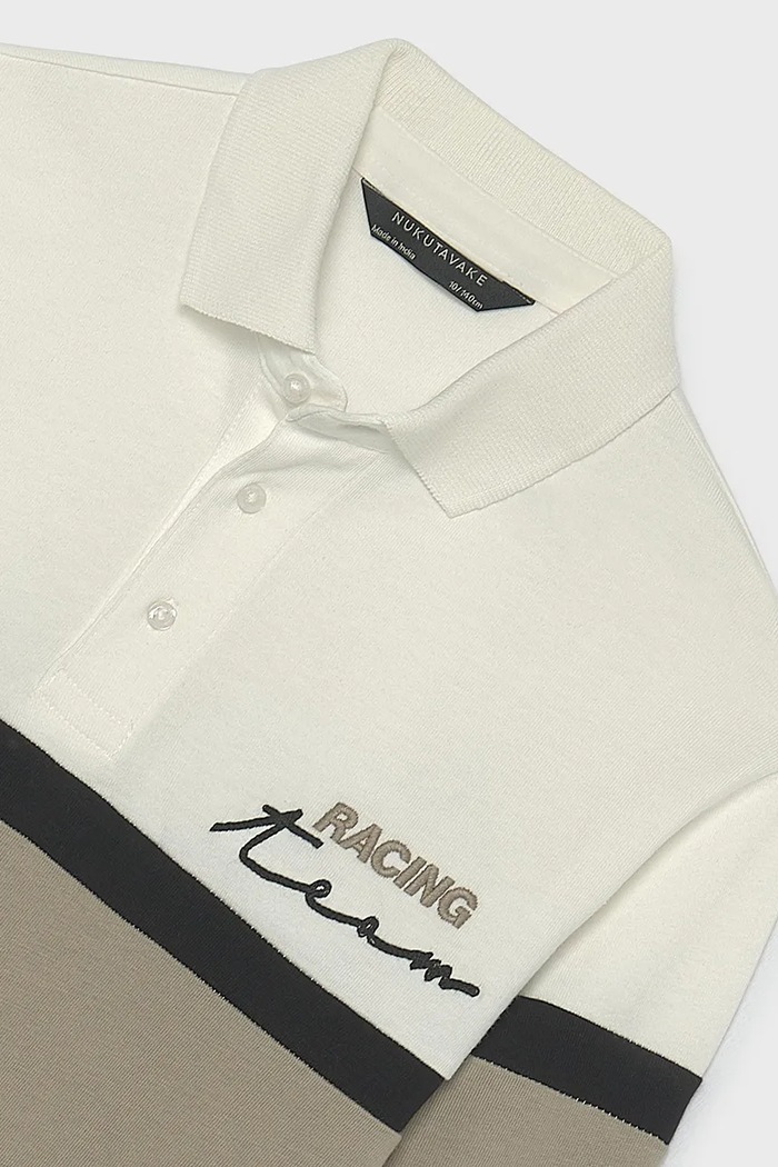 Dječaci Mayoral Polo majica za djecu od pamuka s elastanom 7104.7A.Junior.9BY2 bež