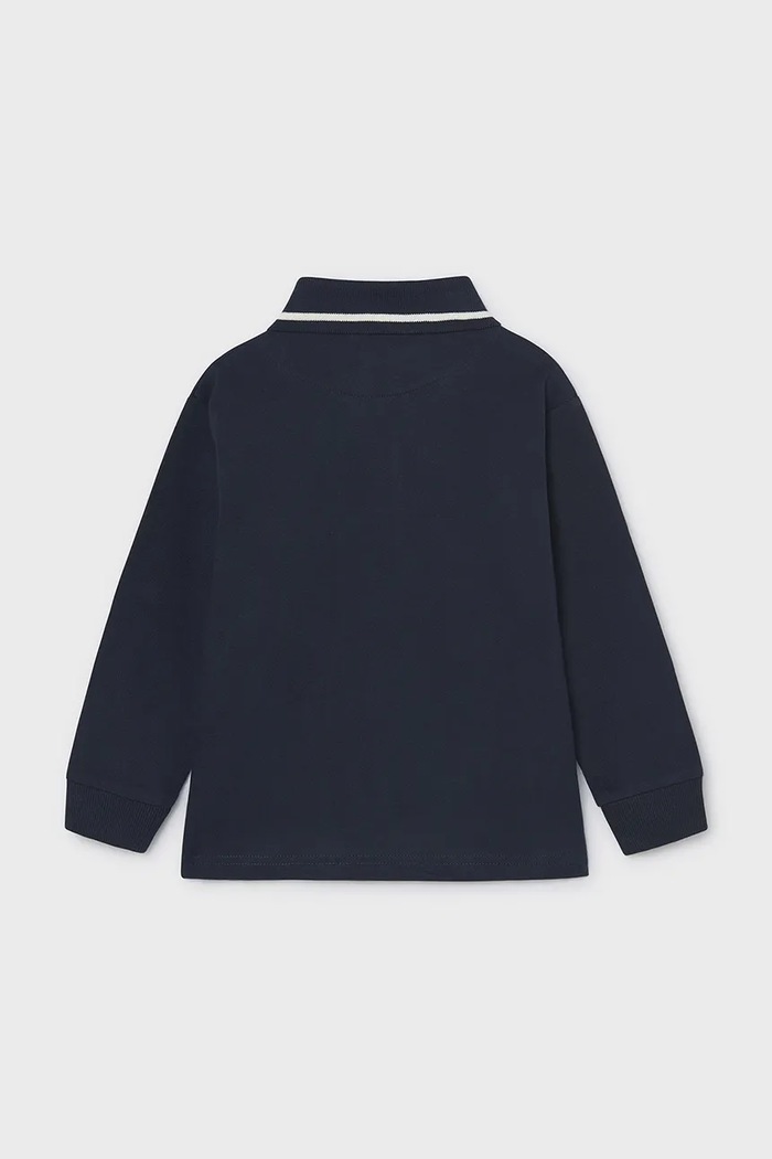 Mayoral лонгслів дитячий з бавовною 4139.5A.Mini.9BY2 темно-синій AW26