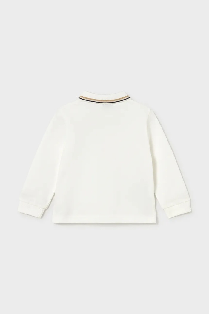 Mayoral Longsleeve dziecięcy z bawełną 2105.3F.Baby.9BY2 biały AW26