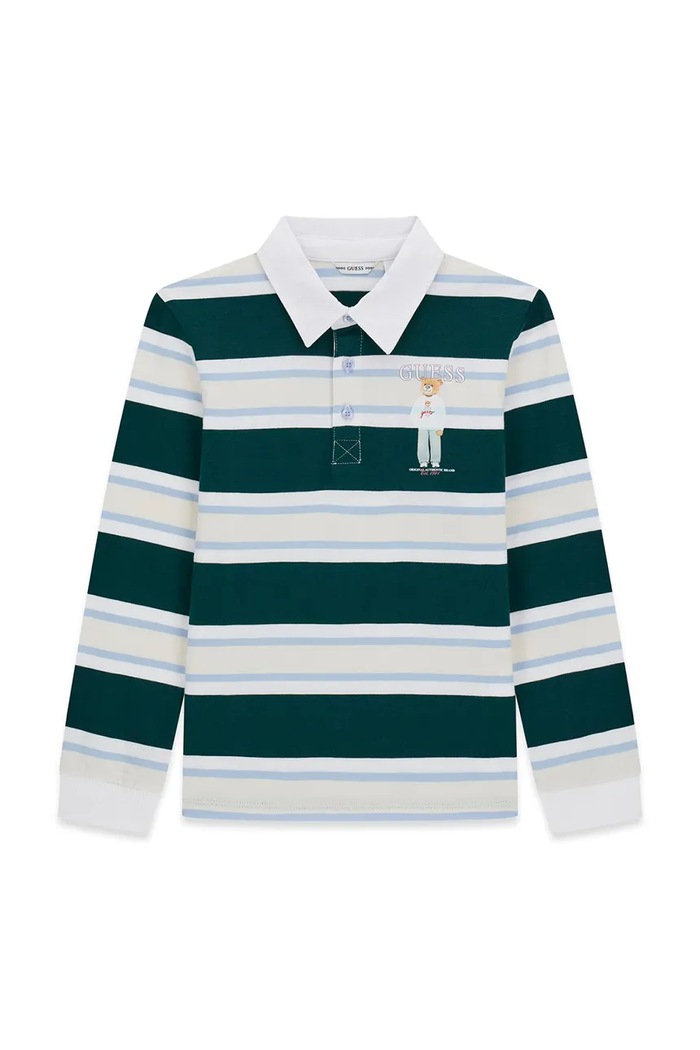 Guess longsleeve dziecięcy bawełniany biały L6YP08.K4003.9BY2