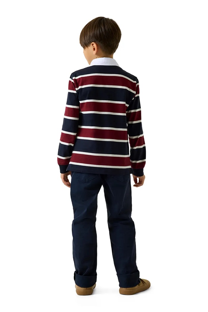 Guess longsleeve dziecięcy bawełniany L6YP08.K4003.9BY2 granatowy