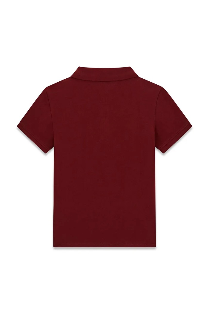 Guess polo dziecięce bawełniane L6YP04.K3999.9BY2 bordowy AW26