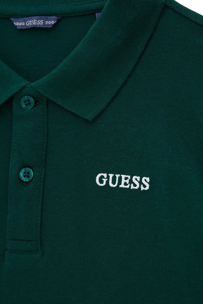 Chłopiec Guess polo dziecięce bawełniane L6YP04.K3999.9BY2 zielony