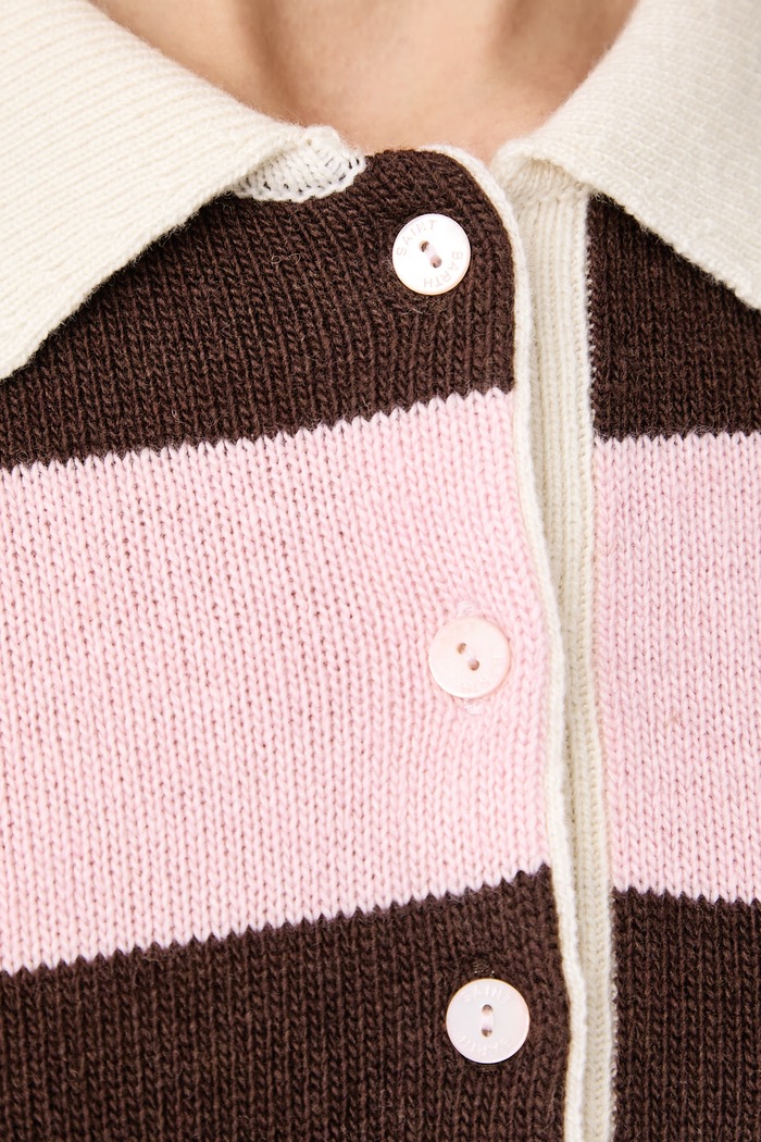 Sweter damski z wełną MC2 Saint Barth różowy HAD001