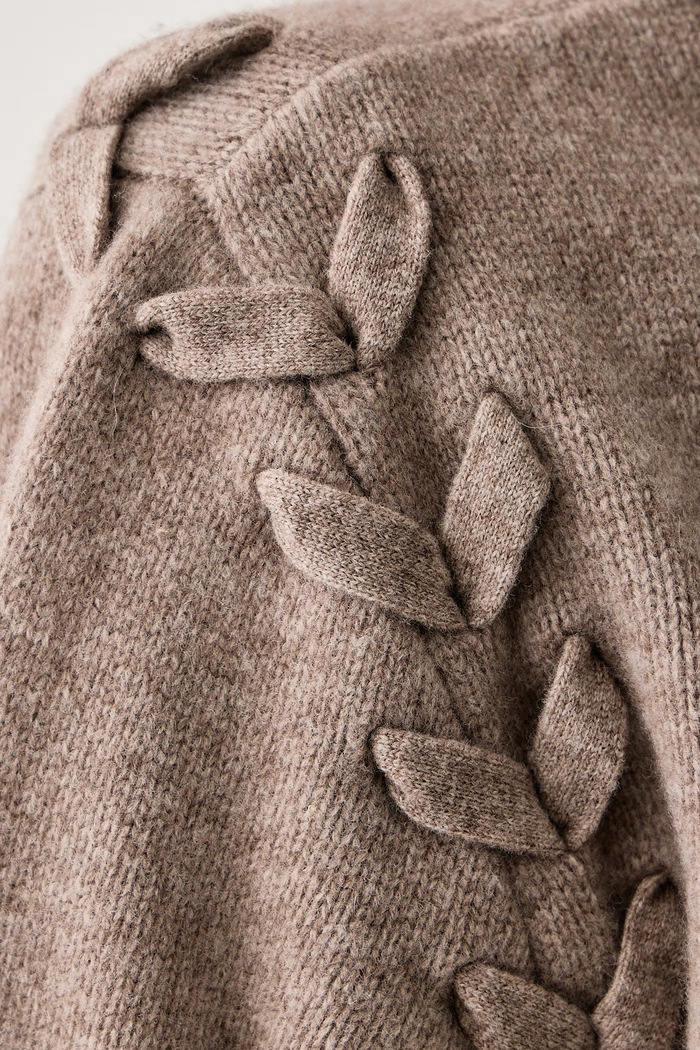 Sweter damski wełniany Isabelle Blanche beżowy IS26FW.M021.F006