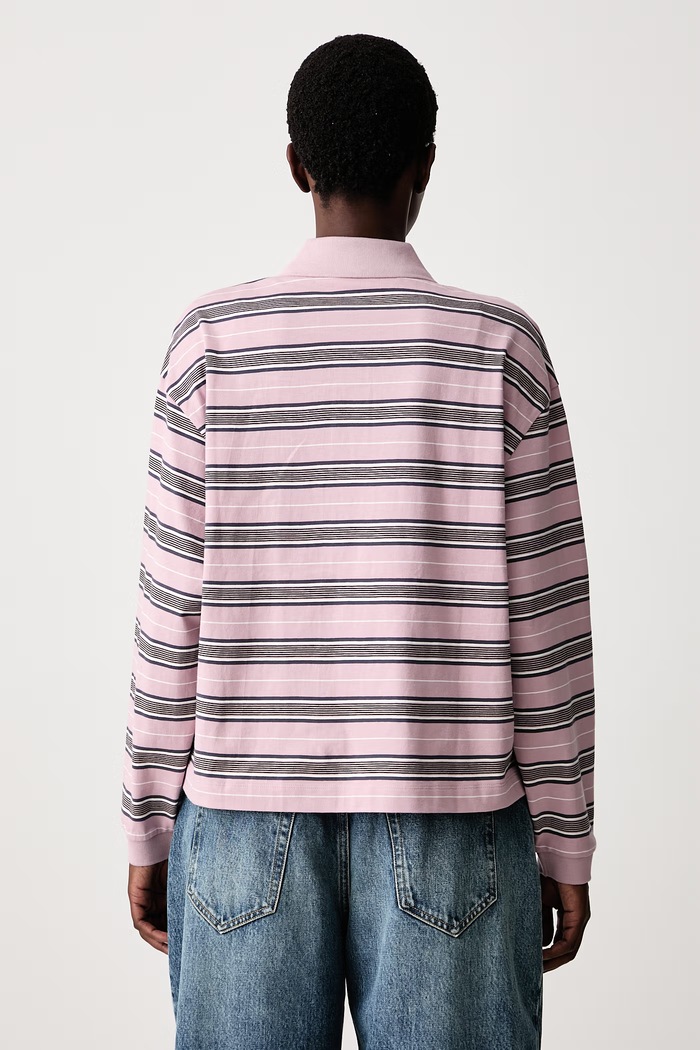 Odzież Carhartt WIP longsleeve damski bawełniany Bronson Polo I037172 fioletowy