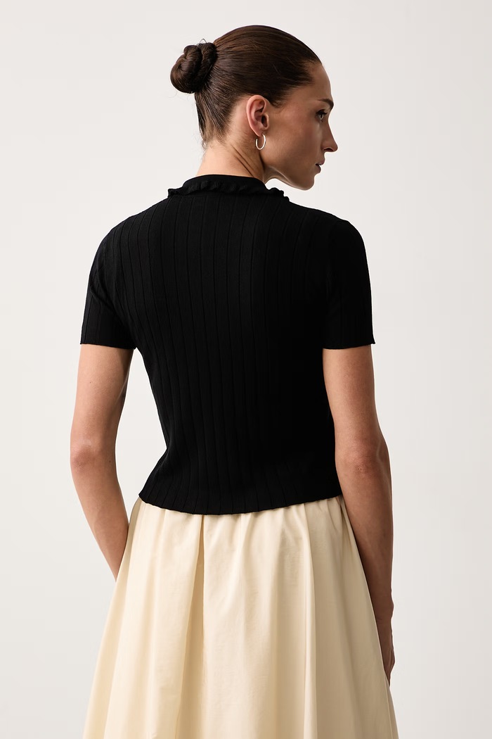 Odzież Max&Co. Polo damskie z wiskozą REA 2626366041200 czarny