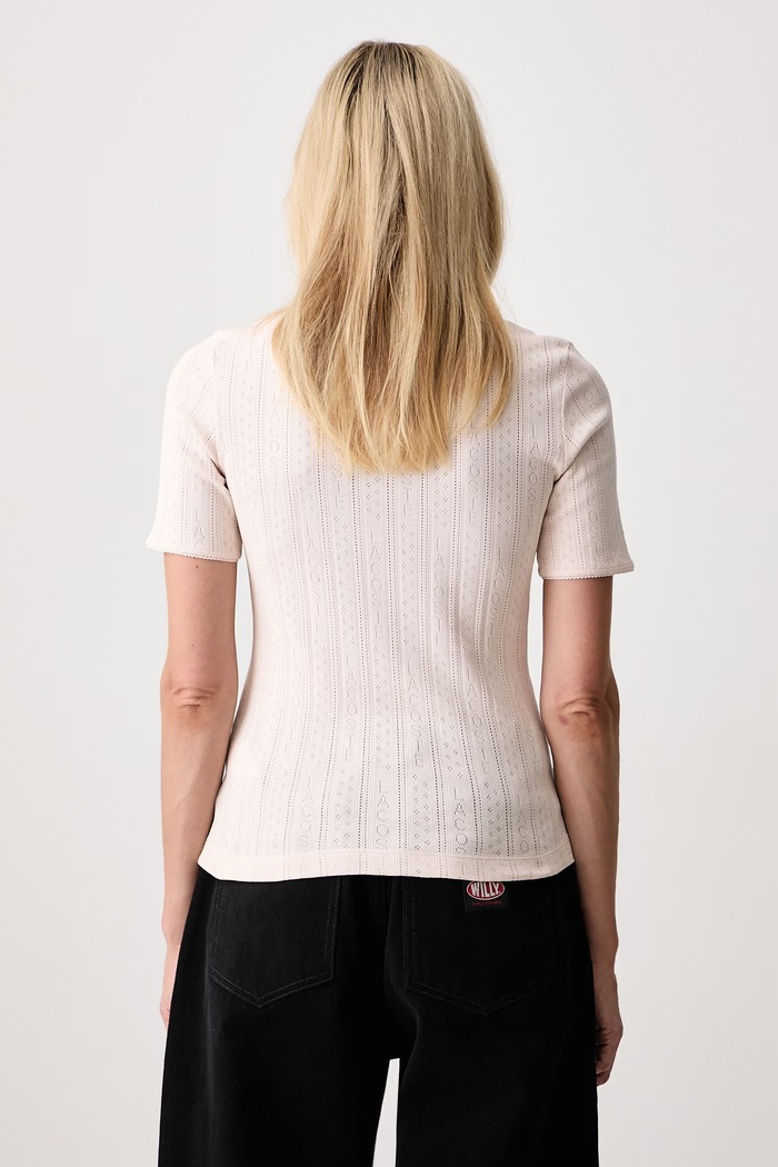 Odzież Lacoste Polo bawełniane damskie DF5101.N6I beżowy