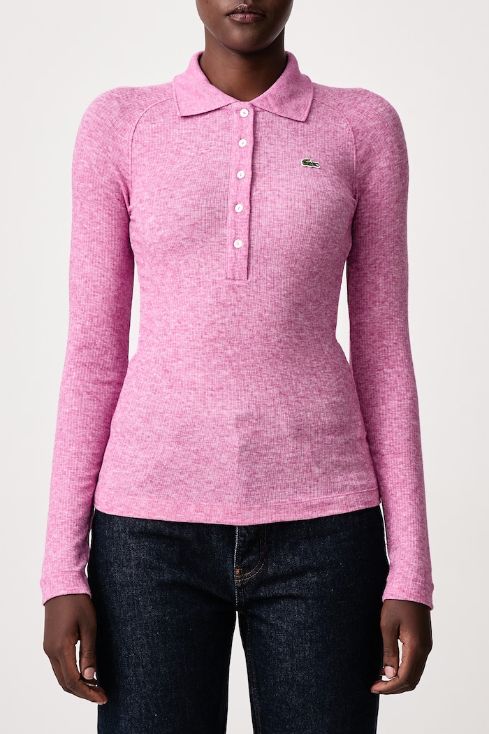 Lacoste Longsleeve z dodatkiem wełny damski DF3008.JBD