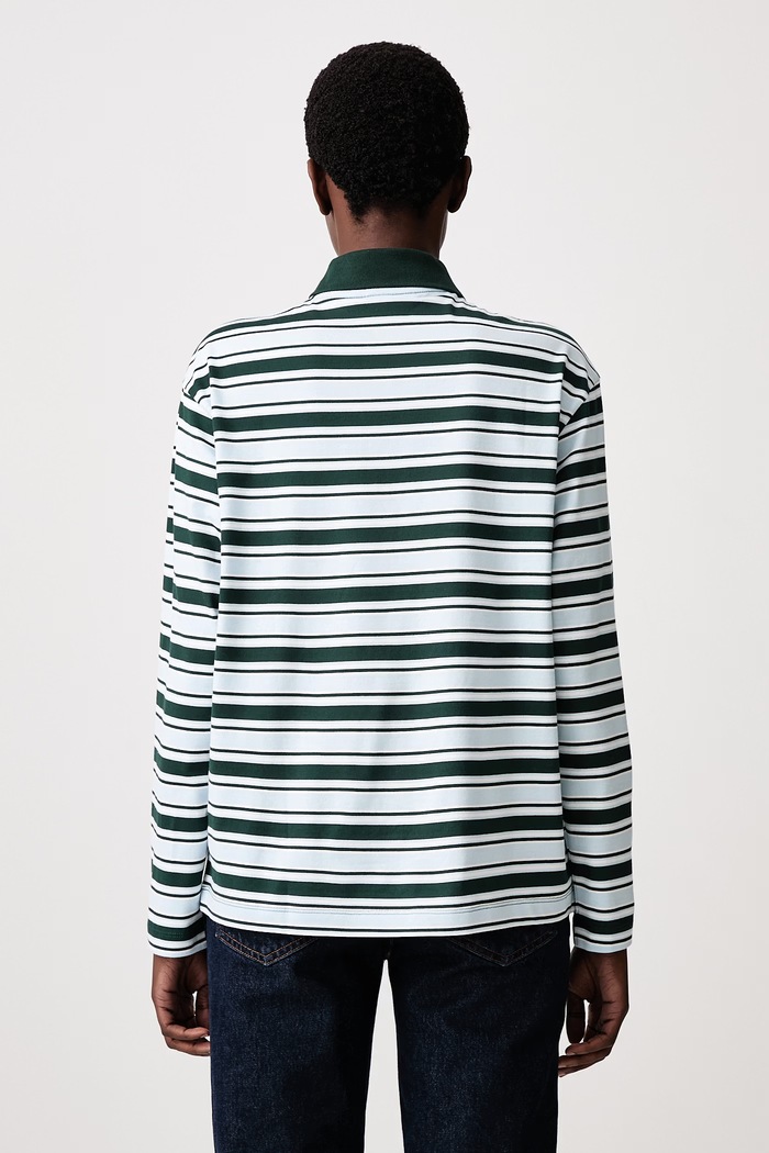 Odzież Lacoste Longsleeve bawełniany damski DF3003.VP6 zielony