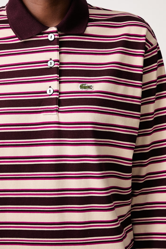 Lacoste Longsleeve bawełniany damski DF3003.ST7