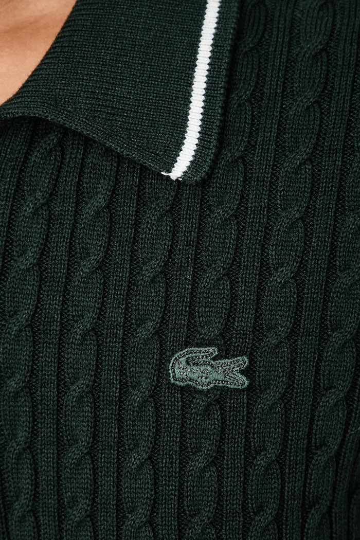 Lacoste Sweter z krótkim rękawem z bawełną damski AF0972.YZP