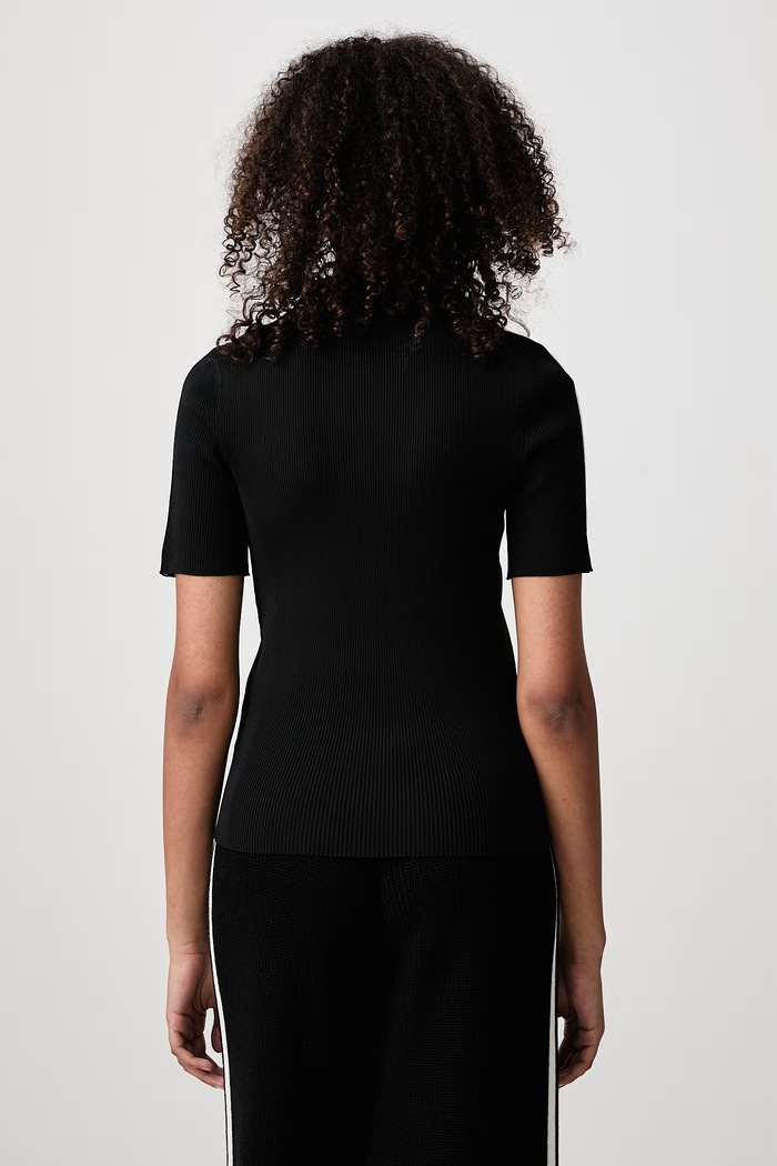 Odzież adidas Originals Tech Rib Cali polo damskie KQ5836 czarny
