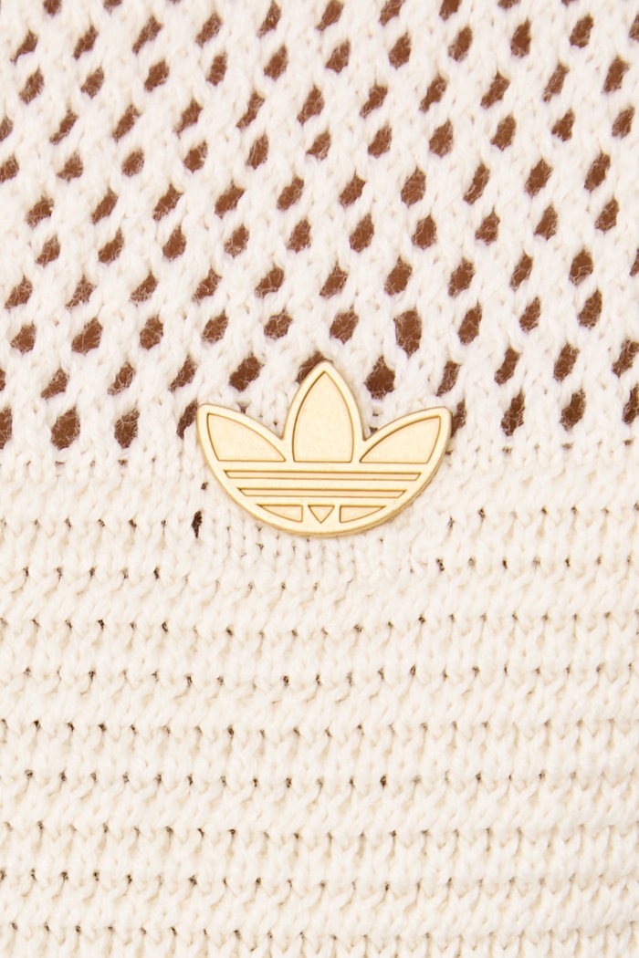 Polo damskie bawełniane Resort adidas Originals beżowy KX0713