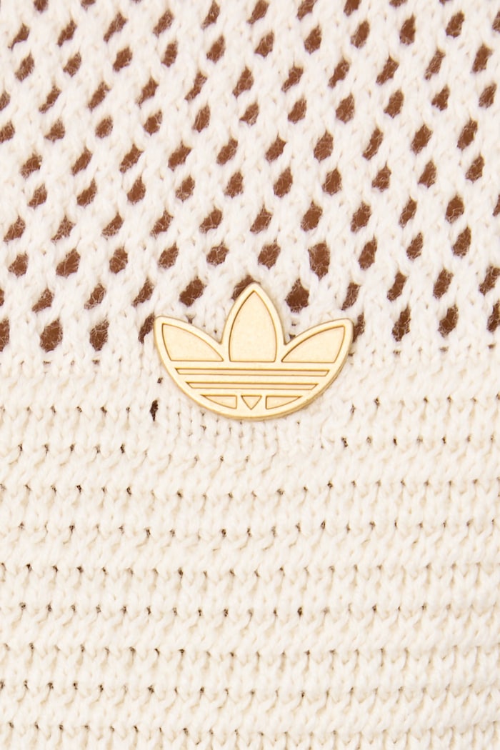 Polo damskie bawełniane Resort adidas Originals beżowy KX0713