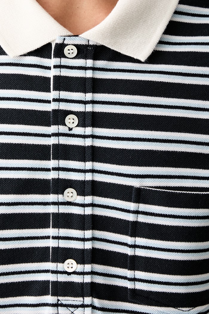 A.P.C. courtes rayee GOTS polo bawełniane damskie COHMZ.F26572