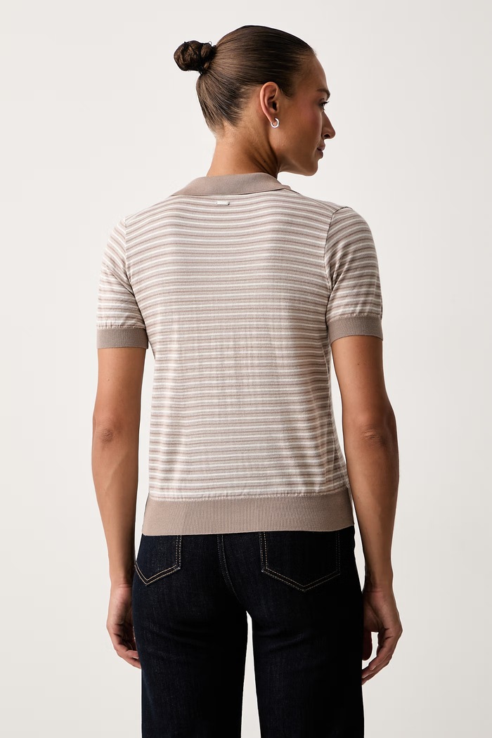 Odzież Paul&Shark polo damskie z wełną 16351109 beżowy