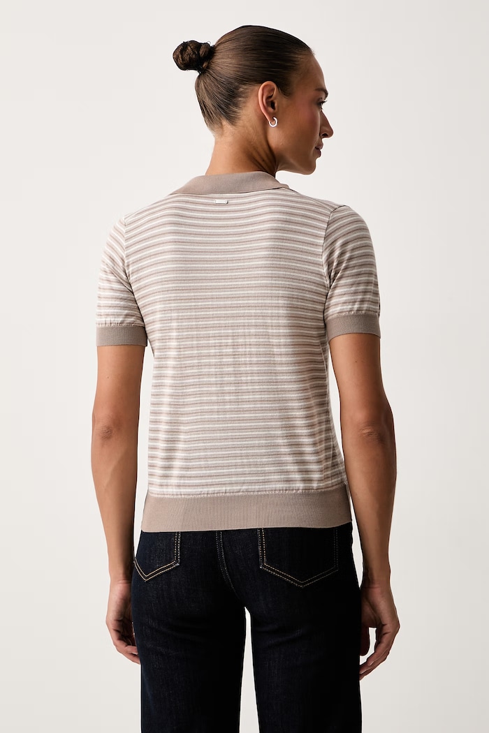Odzież Paul&Shark polo damskie z wełną 16351109 beżowy