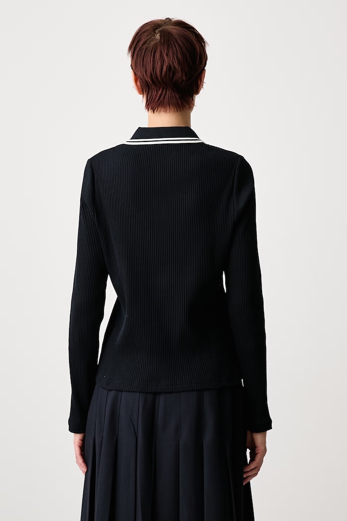 Odzież Fred Perry Longsleeve damski z bawełną G3164.608 granatowy