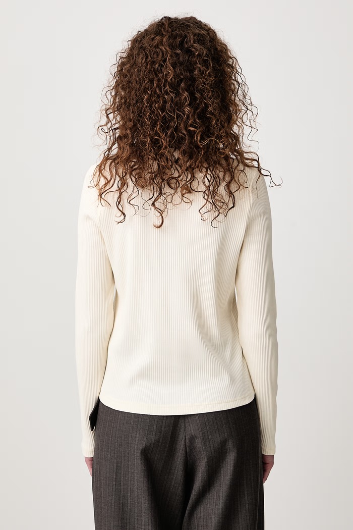 Odzież Fred Perry Longsleeve damski z bawełną G3164.560 beżowy