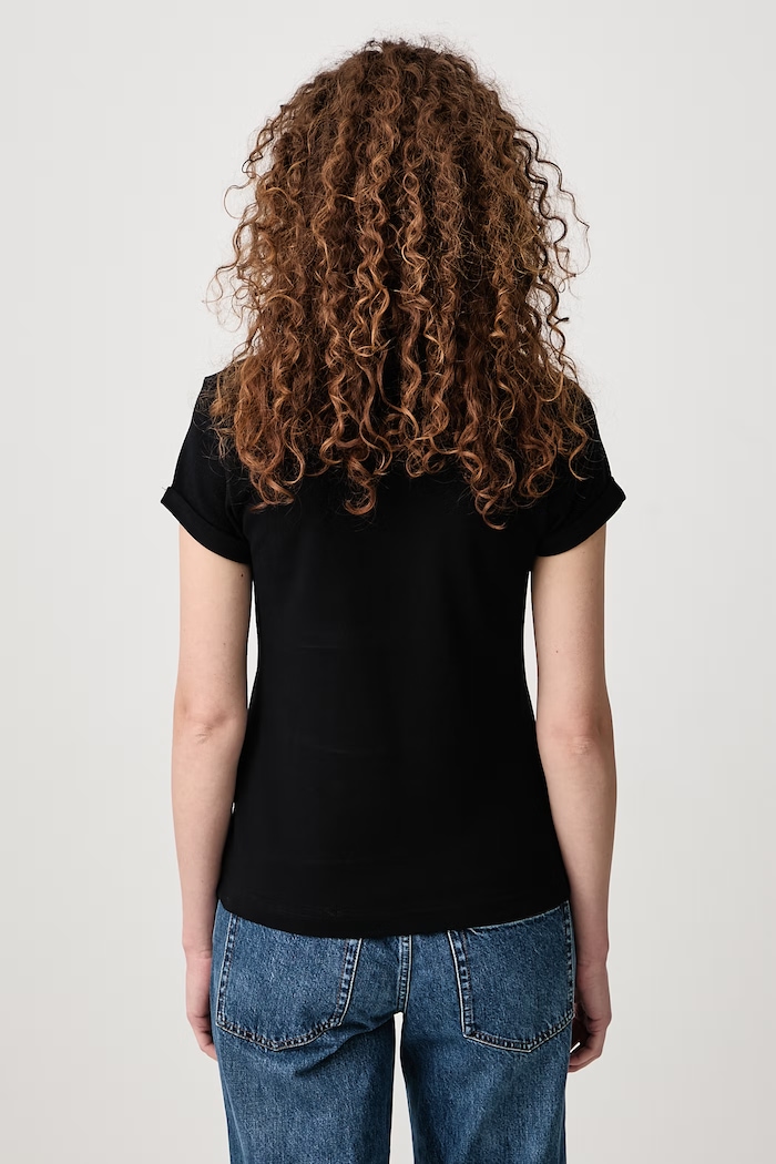 Odzież Fred Perry Polo damskie bawełniane SG3125.102 czarny