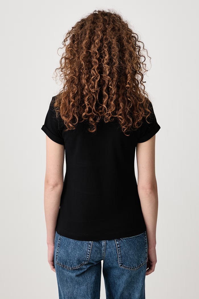 Odzież Fred Perry Polo damskie bawełniane SG3125.102 czarny