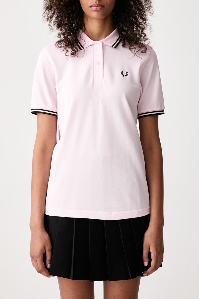 Polo damskie bawełniane Fred Perry różowy G3600.06D