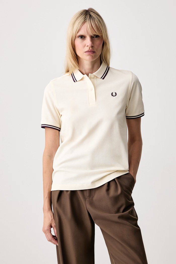 Fred Perry polo damskie bawełniane beżowy G3600.03D