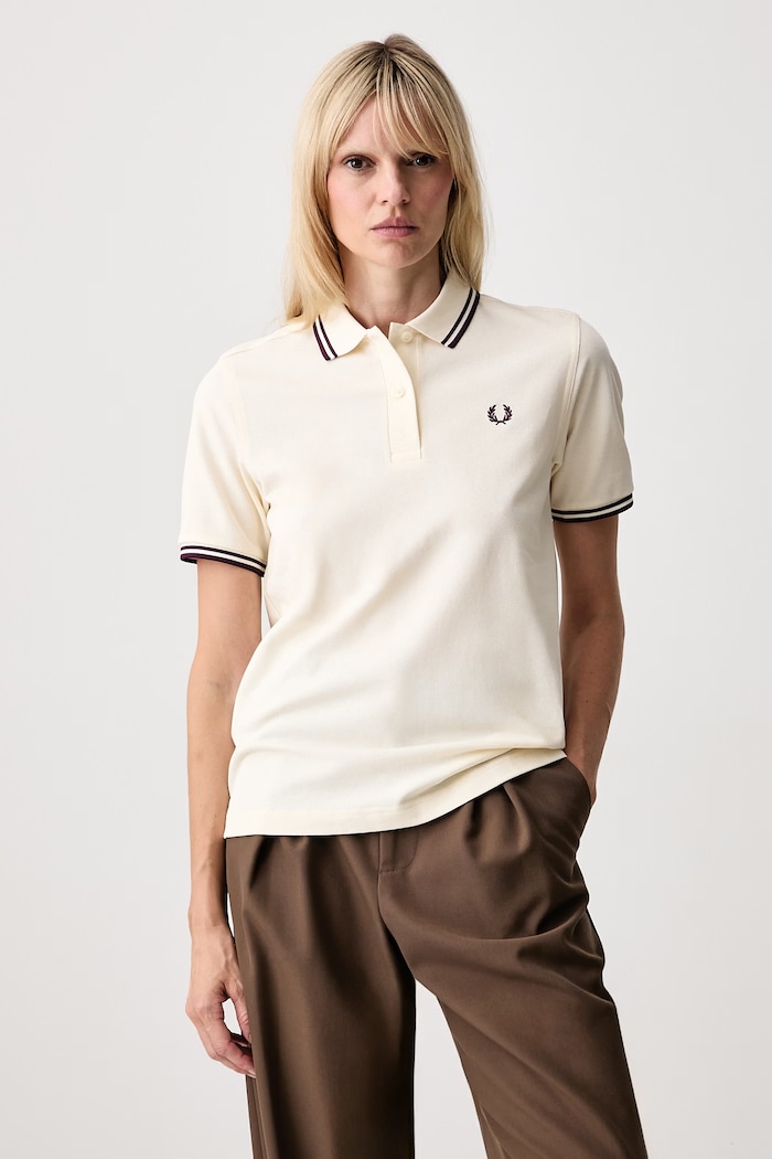Fred Perry polo bawełniane damskie beżowy G3600.03D