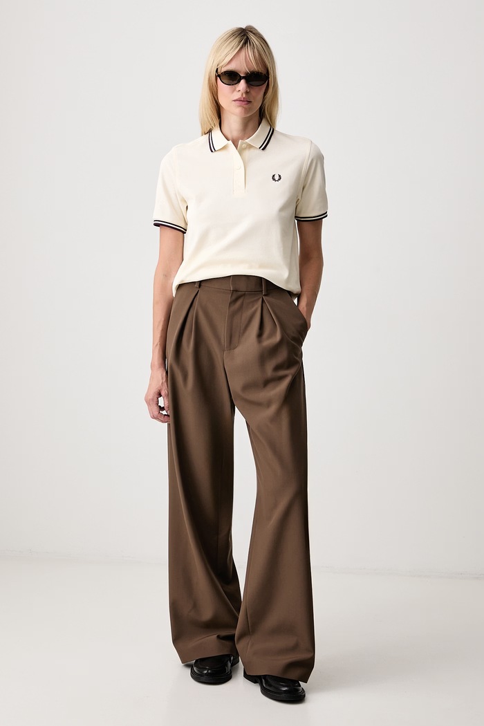 Fred Perry polo damskie bawełniane G3600.03D beżowy AW26