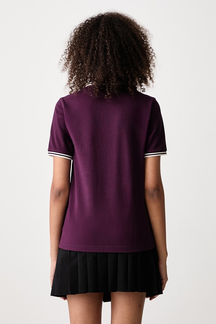 Odzież Fred Perry Polo damskie bawełniane G3600.05D fioletowy