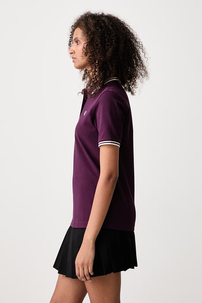 Polo damskie bawełniane Fred Perry G3600.05D fioletowy