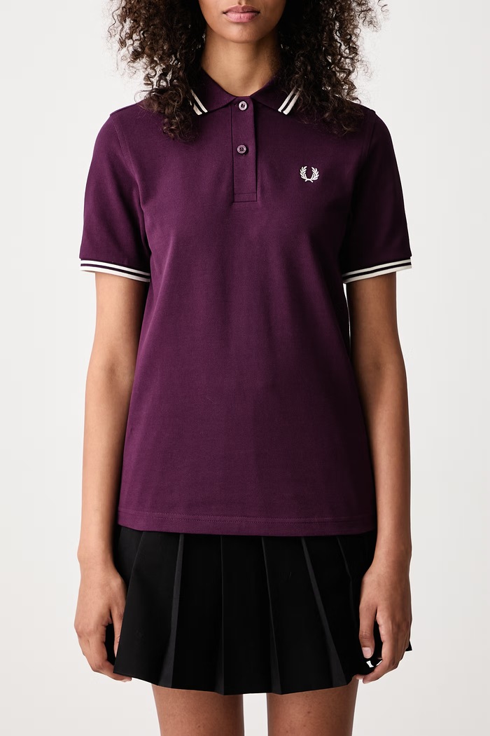 Polo damskie bawełniane Fred Perry fioletowy G3600.05D