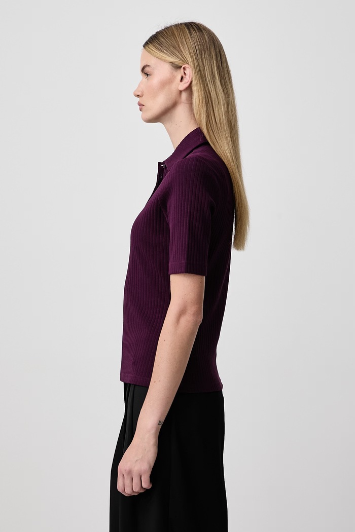 Polo damskie z bawełną Fred Perry G3162.37C fioletowy