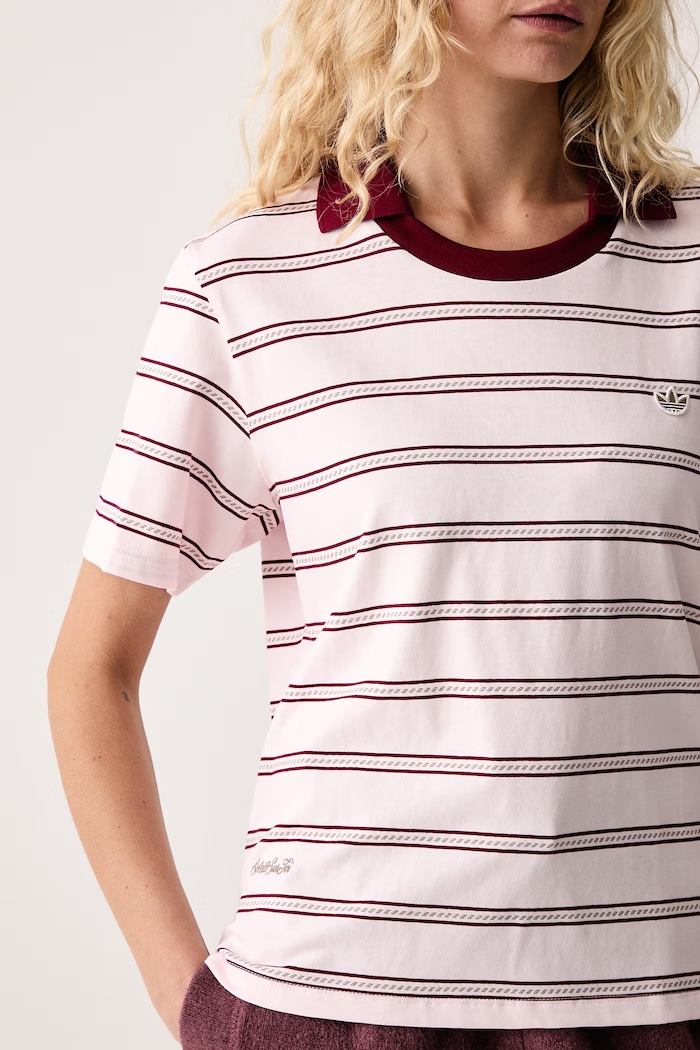 Polo pentru femei din bumbac Resort adidas Originals KX0741 roz